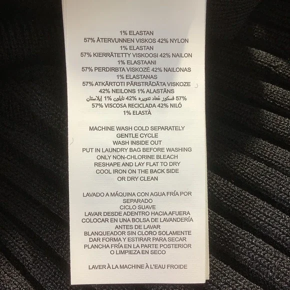 Michael Kors Womens Black Pleated Drop Waist Dress Mock Neck Size XL NWT - Picture 8 of 15